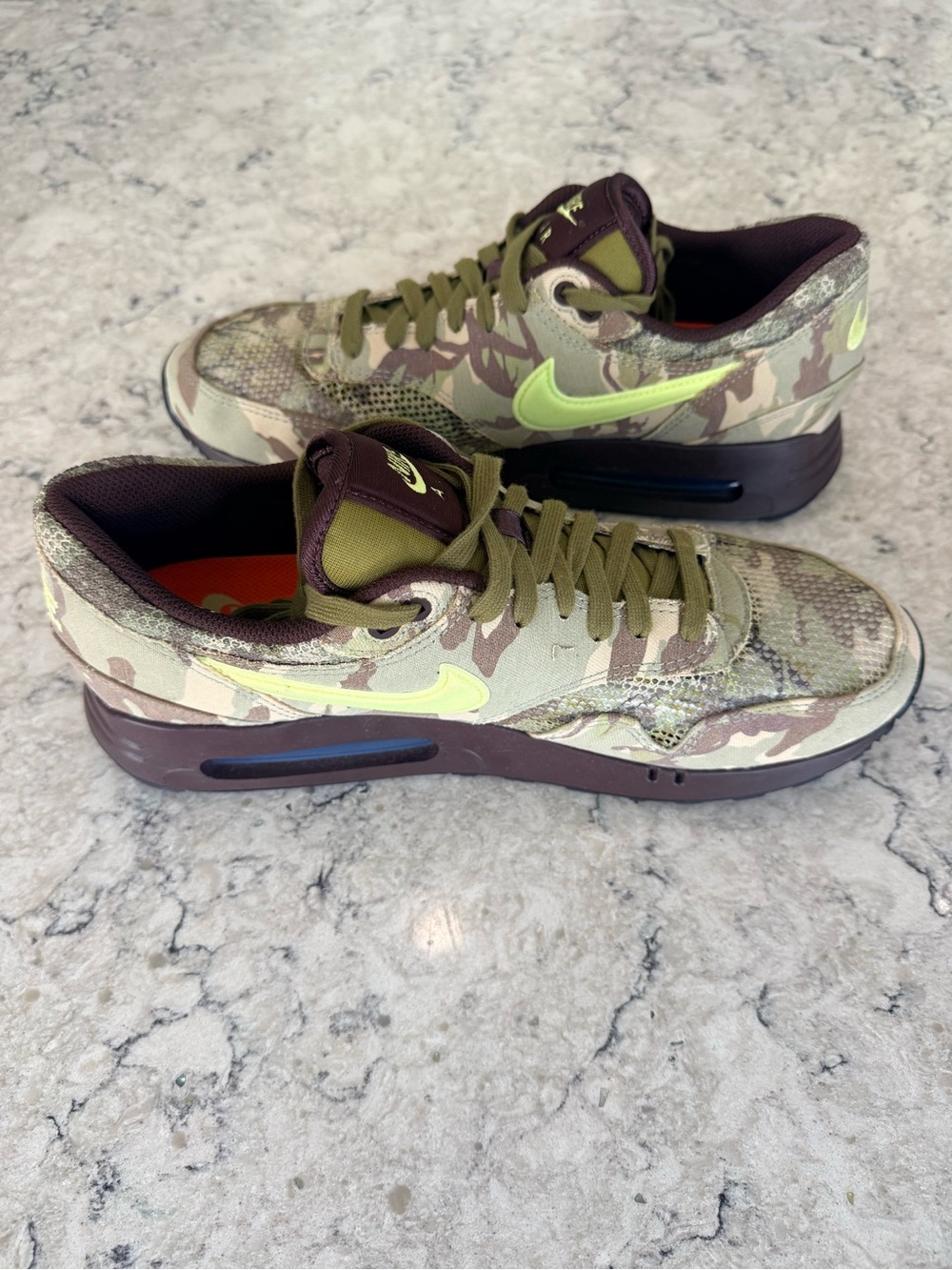 NEW - Size 12 - Nike Air Max 1 '86 OG Big Bubble Camo Sneakers - FN8358-200 - Picture 3 of 5